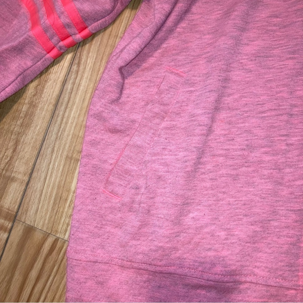 Adidas Pink Full Zip Funnel Neck Jacket - Picture 4 of 6